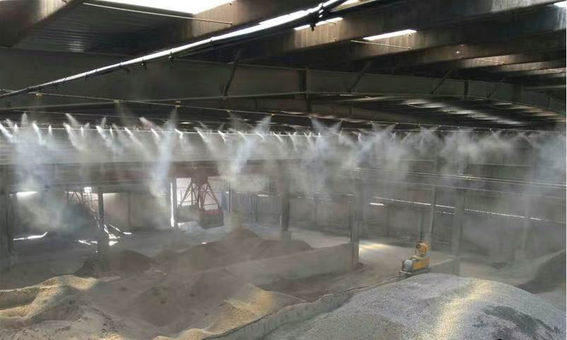 浙江某水泥攪拌廠噴霧除塵案例